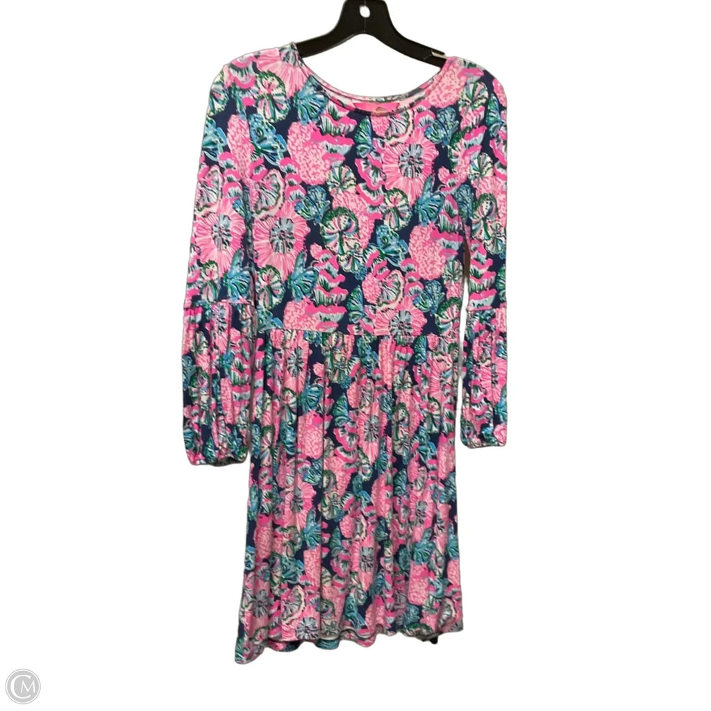 Dress Designer By Lilly Pulitzer In Blue & Pink, Size: Xxs