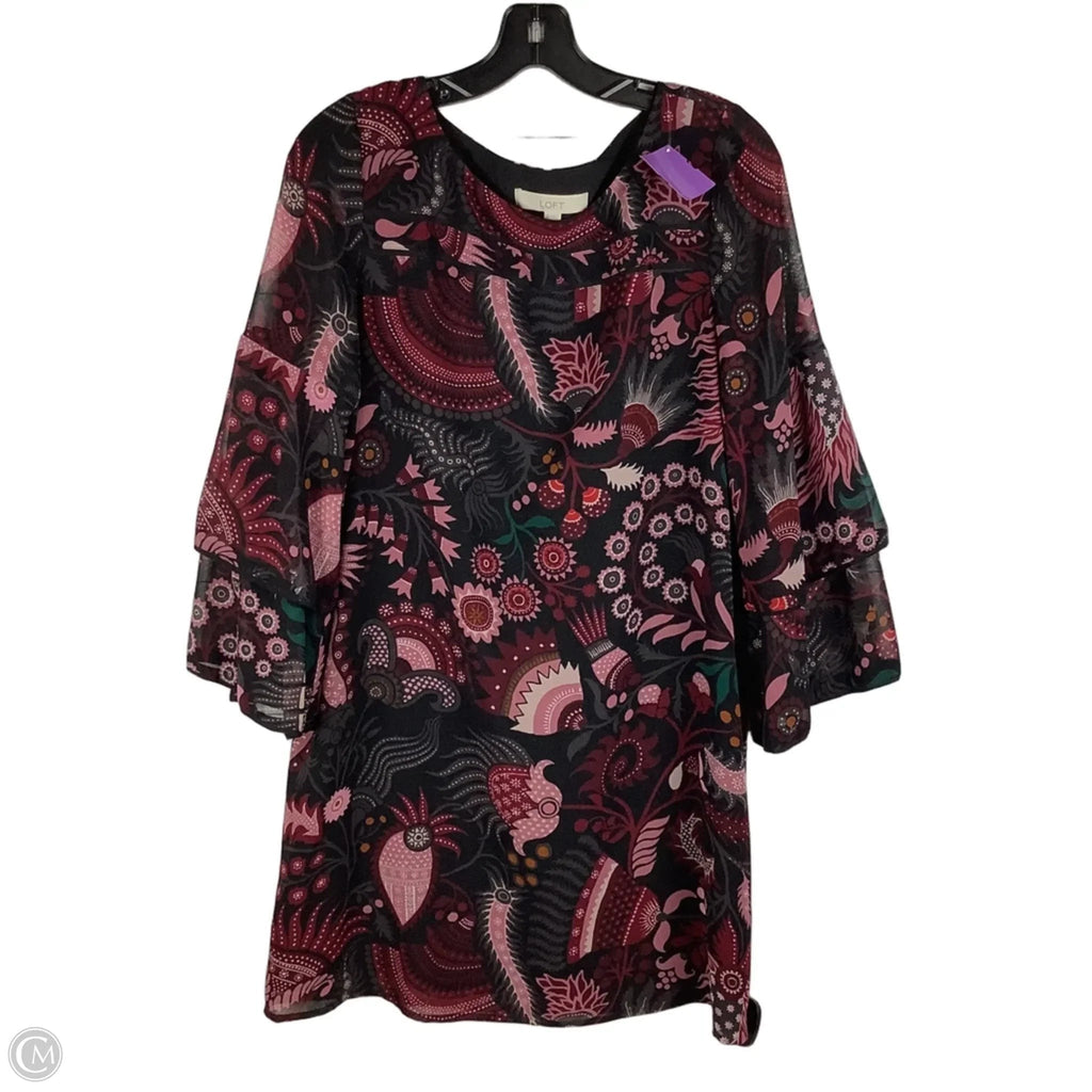Dress Casual By Loft In Black & Red, Size: S
