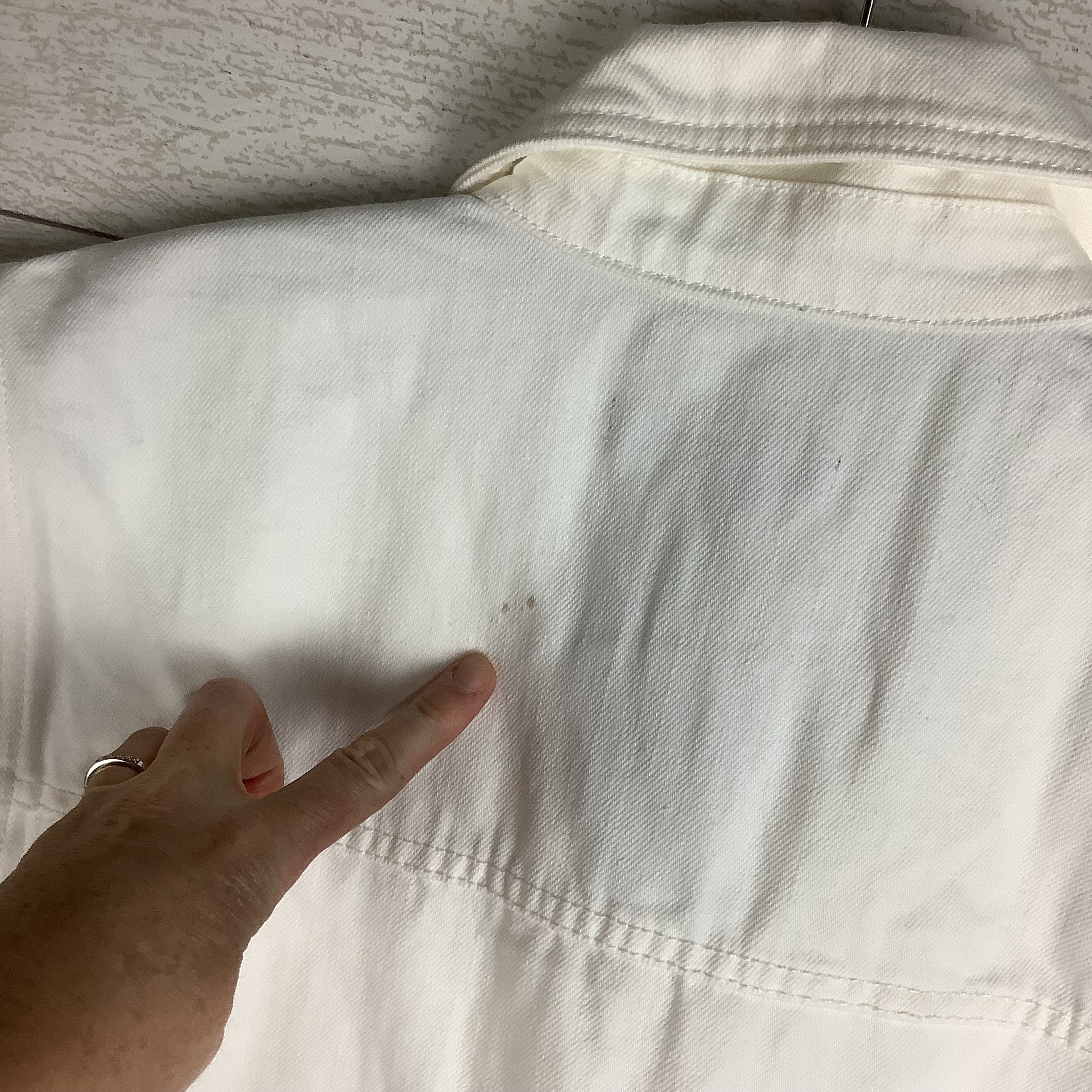 Dress Casual Short By Veronica Beard In White Denim, Size: 14