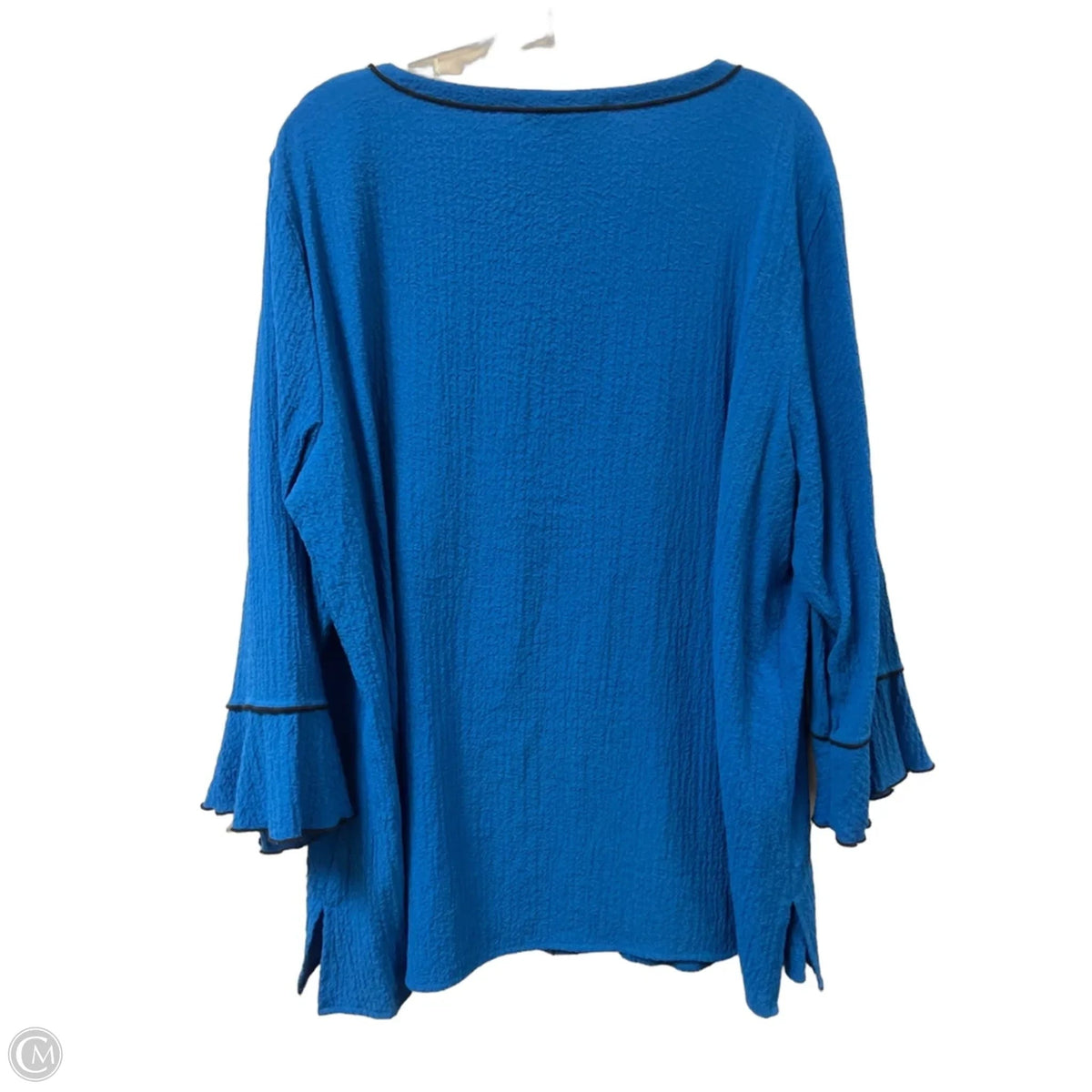 Tunic Long Sleeve By Ali Miles In Blue, Size: Xl