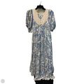 Dress Casual Midi By Lucky Brand In Blue & Cream, Size: Xs