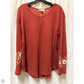 Top Long Sleeve By Simply Noelle In Copper, Size: S