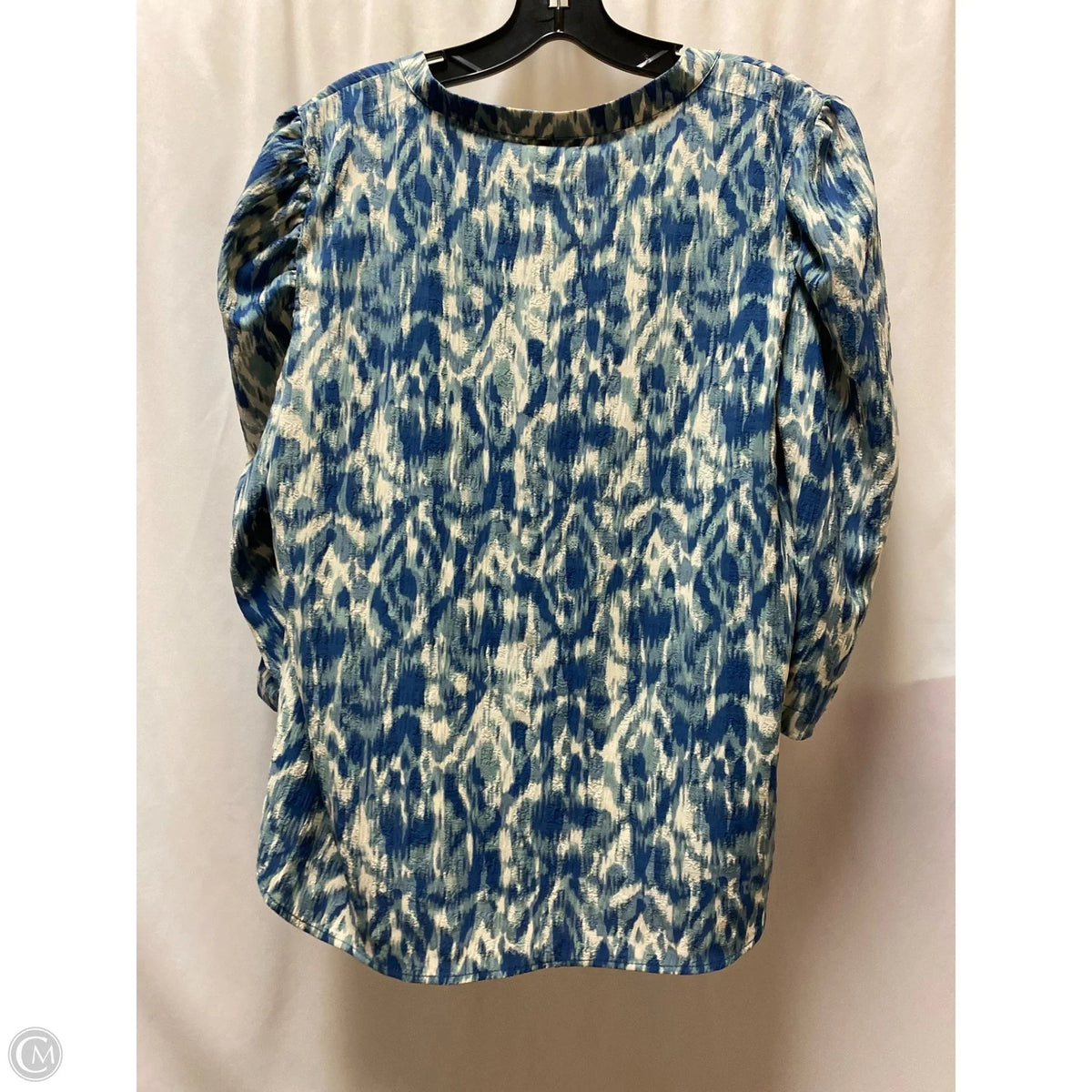 Top Long Sleeve By Bobeau In Blue, Size: L