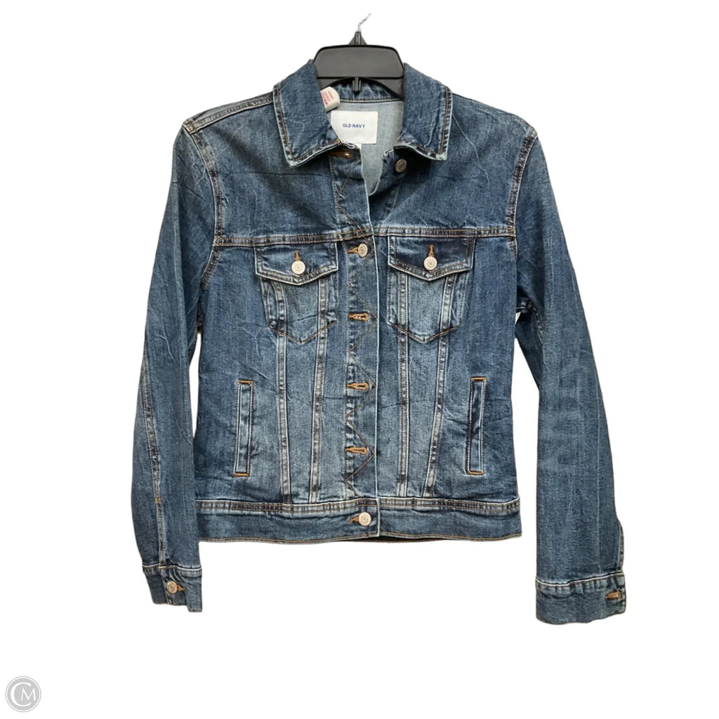 Jacket Denim By Old Navy In Blue Denim, Size: S