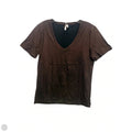 Top Short Sleeve By Banana Republic In Bronze, Size: M