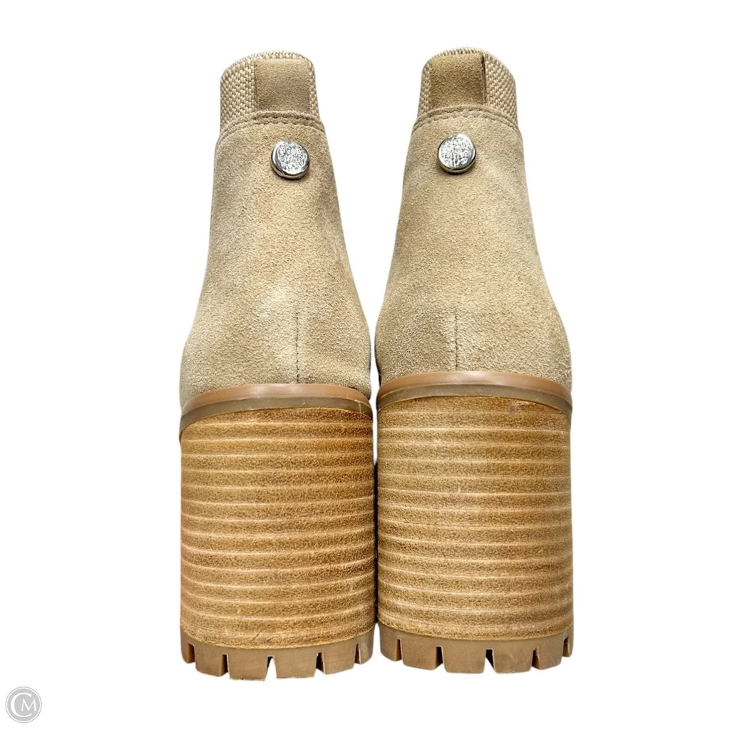 Boots Ankle Heels By Vince Camuto In Tan, Size: 7.5