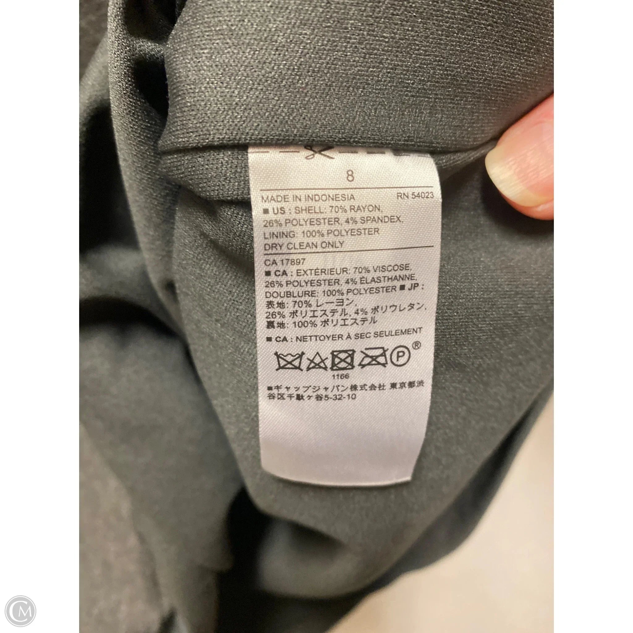 Dress Casual Midi By Banana Republic In Grey, Size: 8