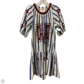 Dress Casual Midi By Cmc In Blue & Red, Size: S