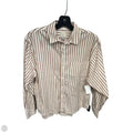Top Long Sleeve By A New Day In Brown & White, Size: Xs