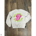 Sweatshirt Crewneck By Rolling Stones x Livy Goods In White, Size: S