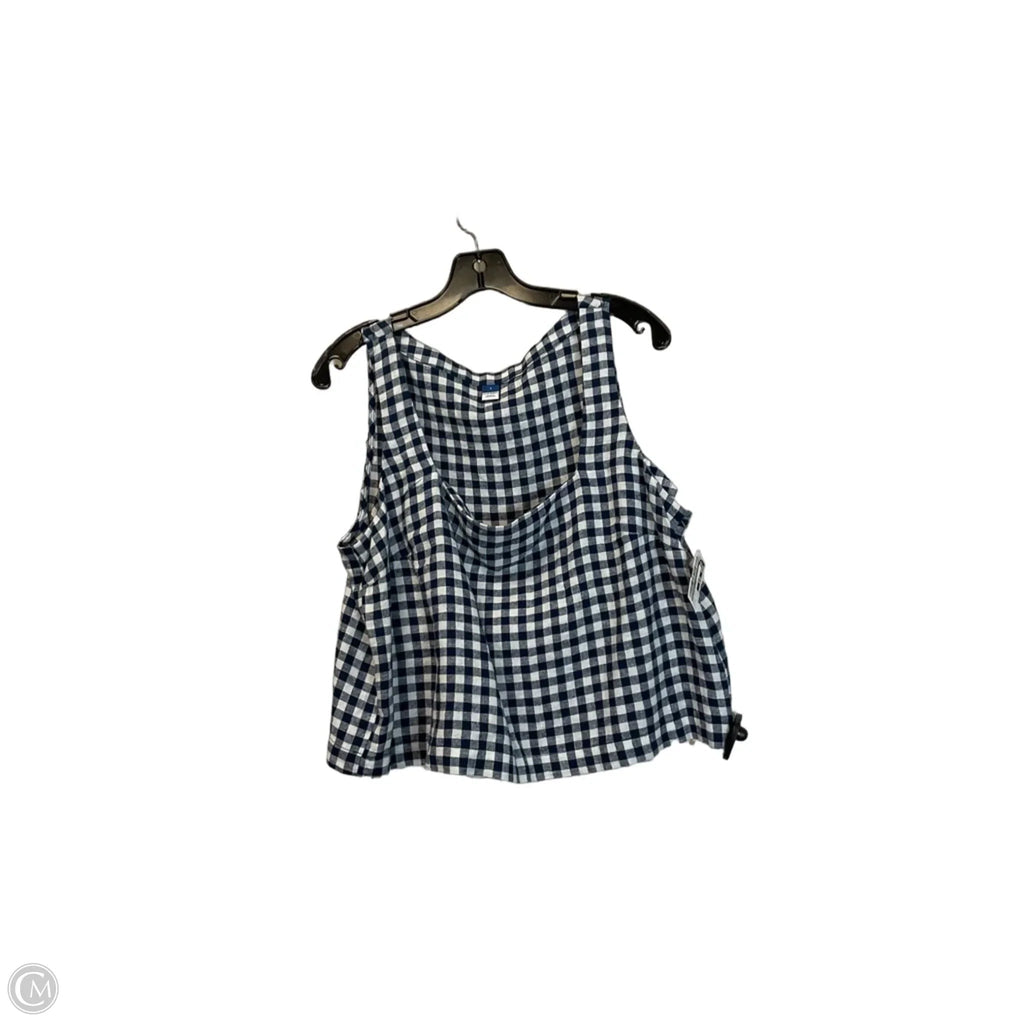 Top Sleeveless By Old Navy In Blue, Size: L