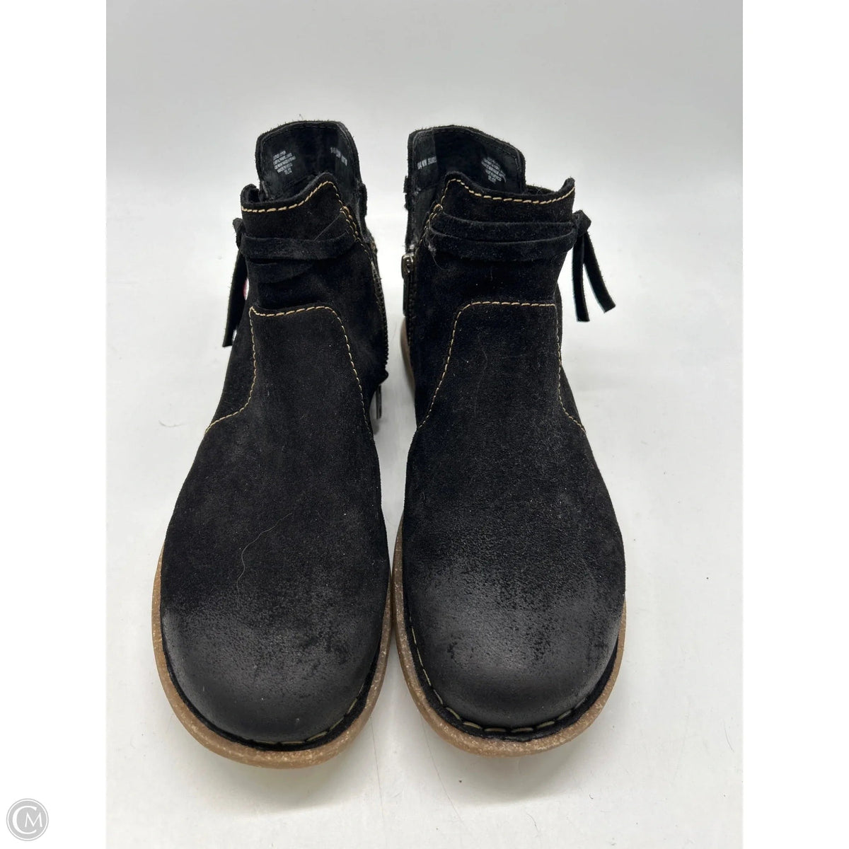 Boots Ankle Flats By Born In Black, Size: 10