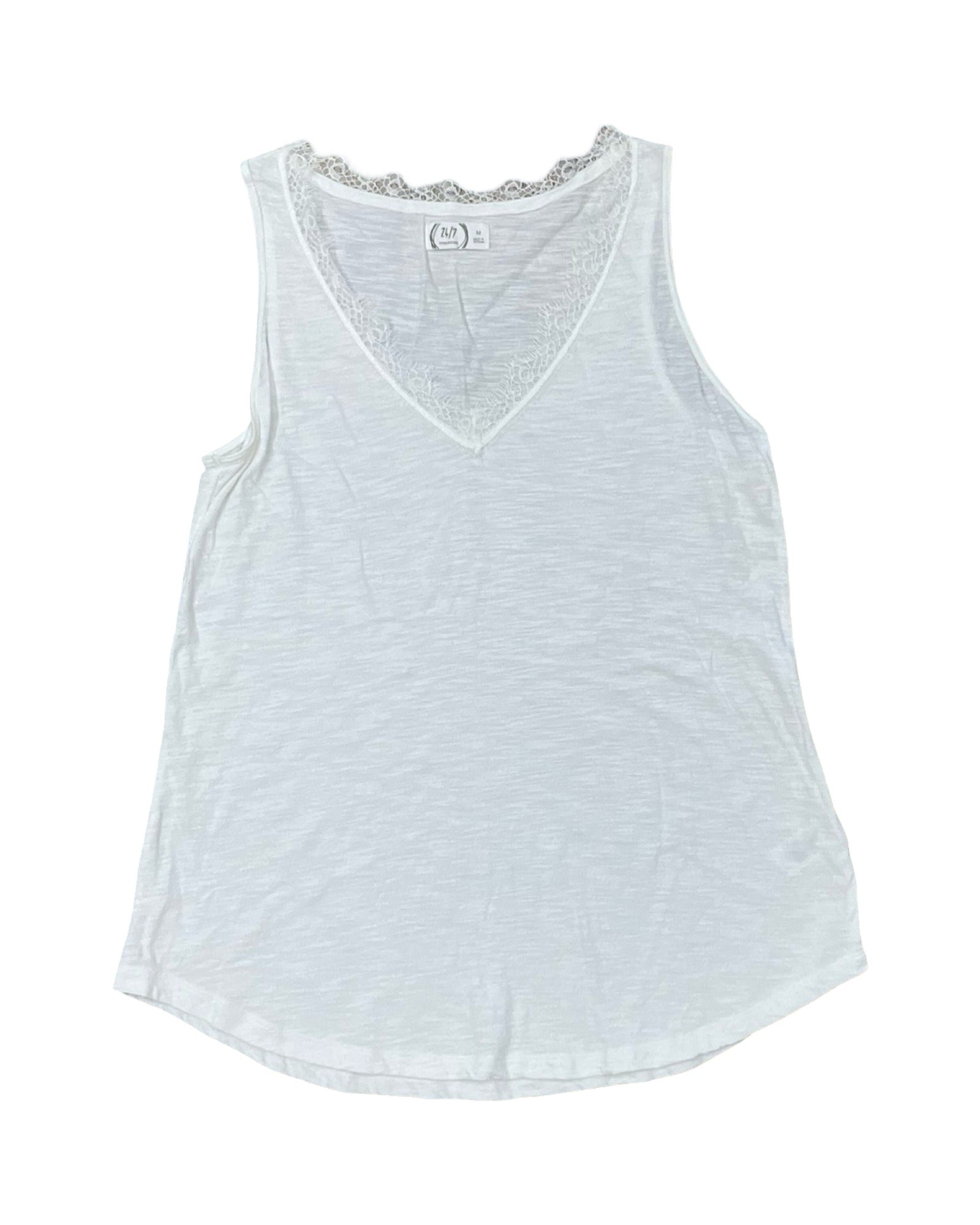 Top Sleeveless By Maurices In Cream, Size:M