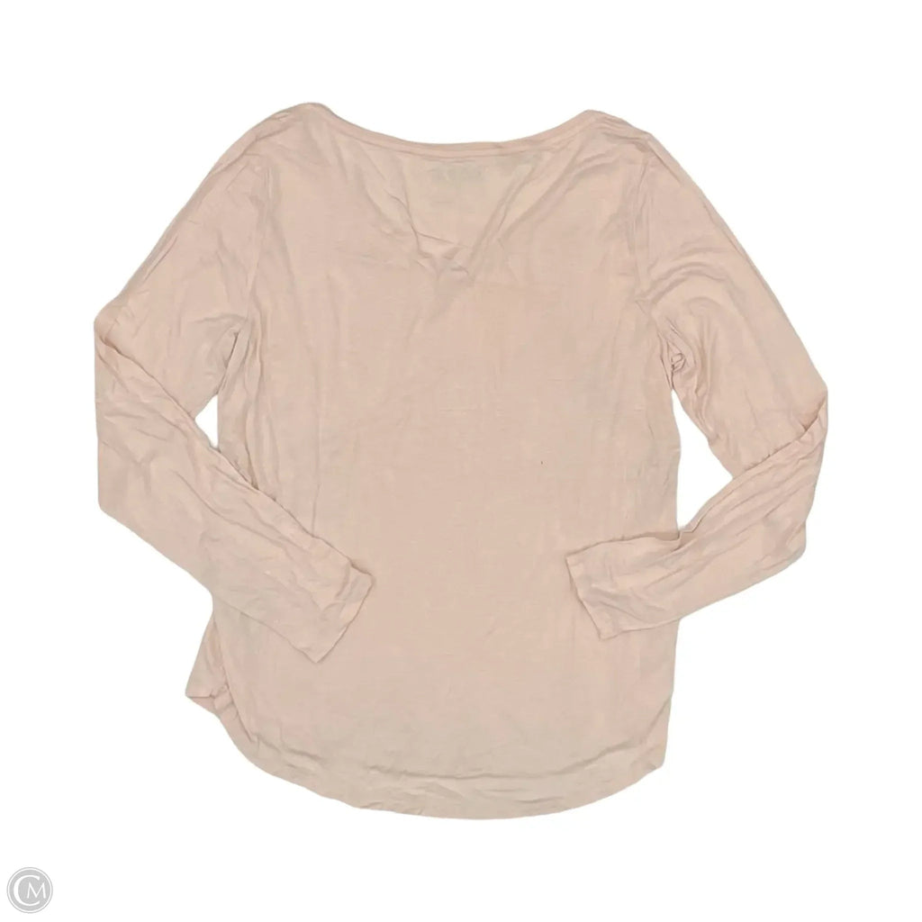 Top Long Sleeve By Loft In Pink, Size: L