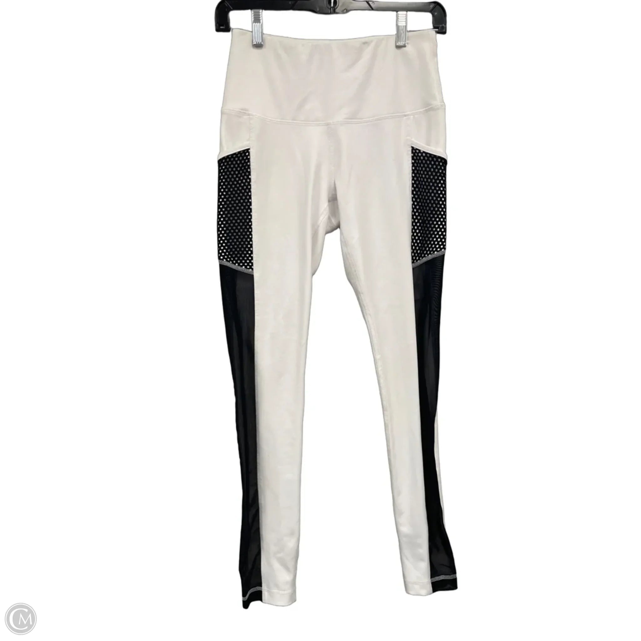Athletic Leggings By 90 Degrees By Reflex In Black & White, Size: S