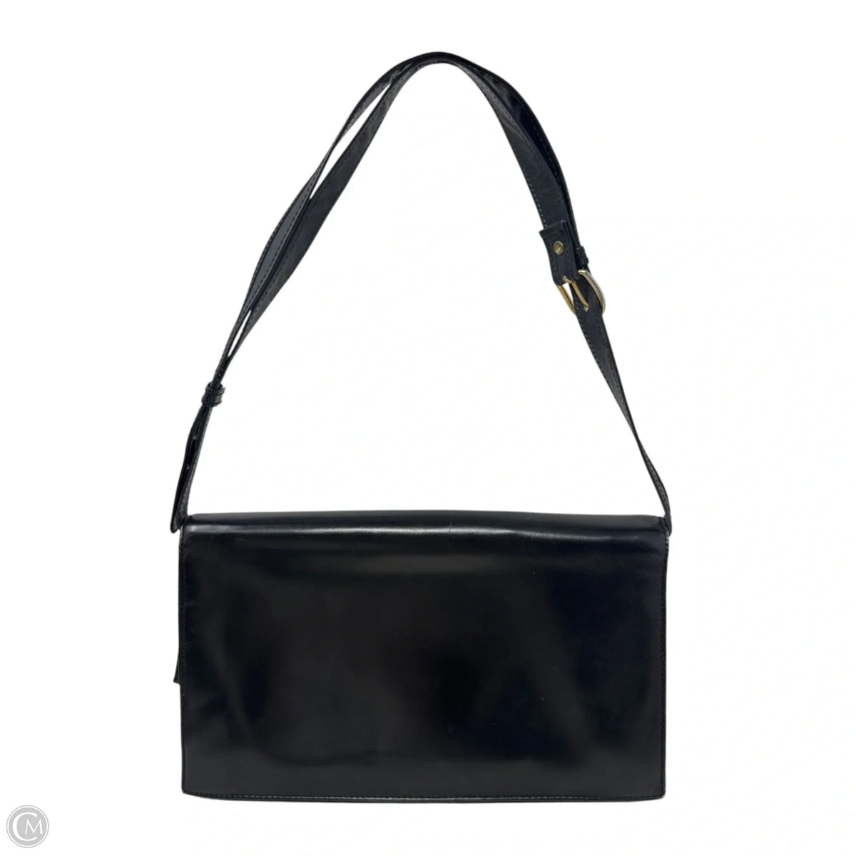 AS IS Vintage Leather Flap Shoulder Bag Luxury Designer By Loewe, Size: Small