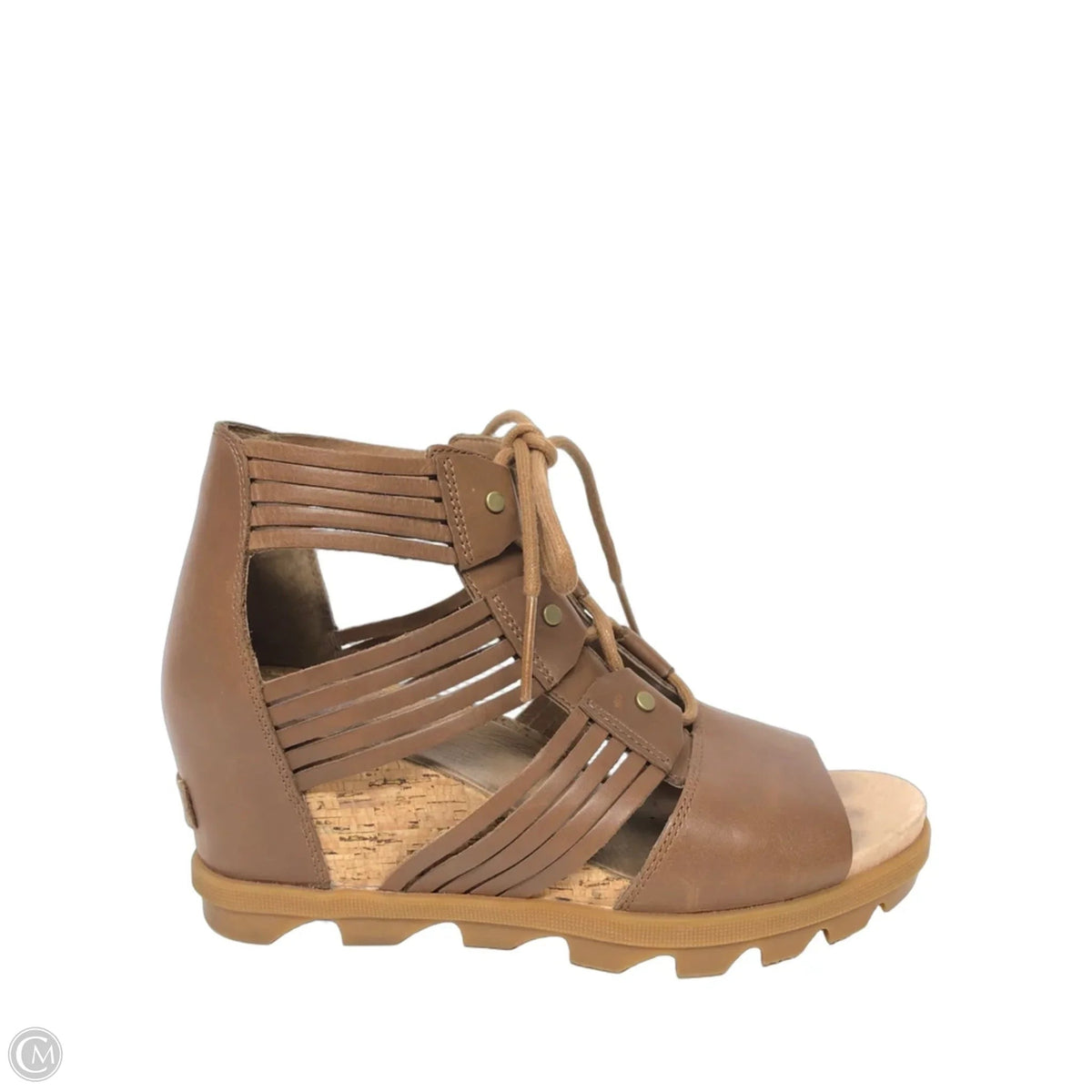 Shoes Heels Wedge By Sorel In Brown, Size: 9.5