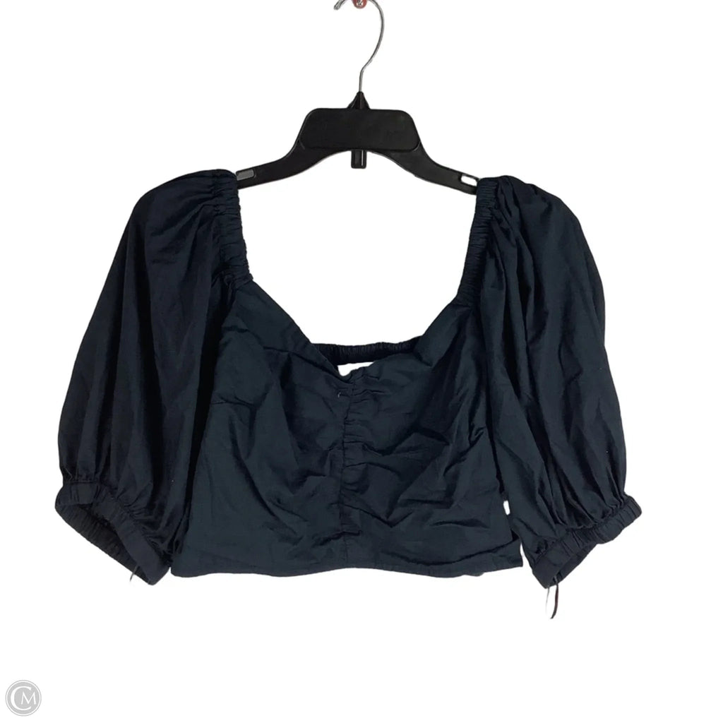 Top Short Sleeve By Abercrombie And Fitch In Black, Size: Xl