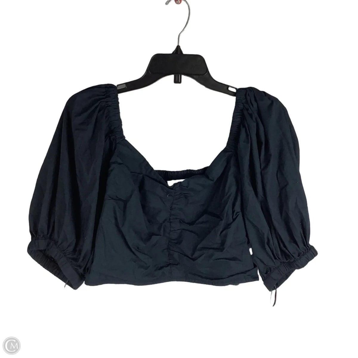 Top Short Sleeve By Abercrombie And Fitch In Black, Size: Xl