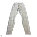 Athletic Leggings By Alo In Plaid Pattern, Size: L