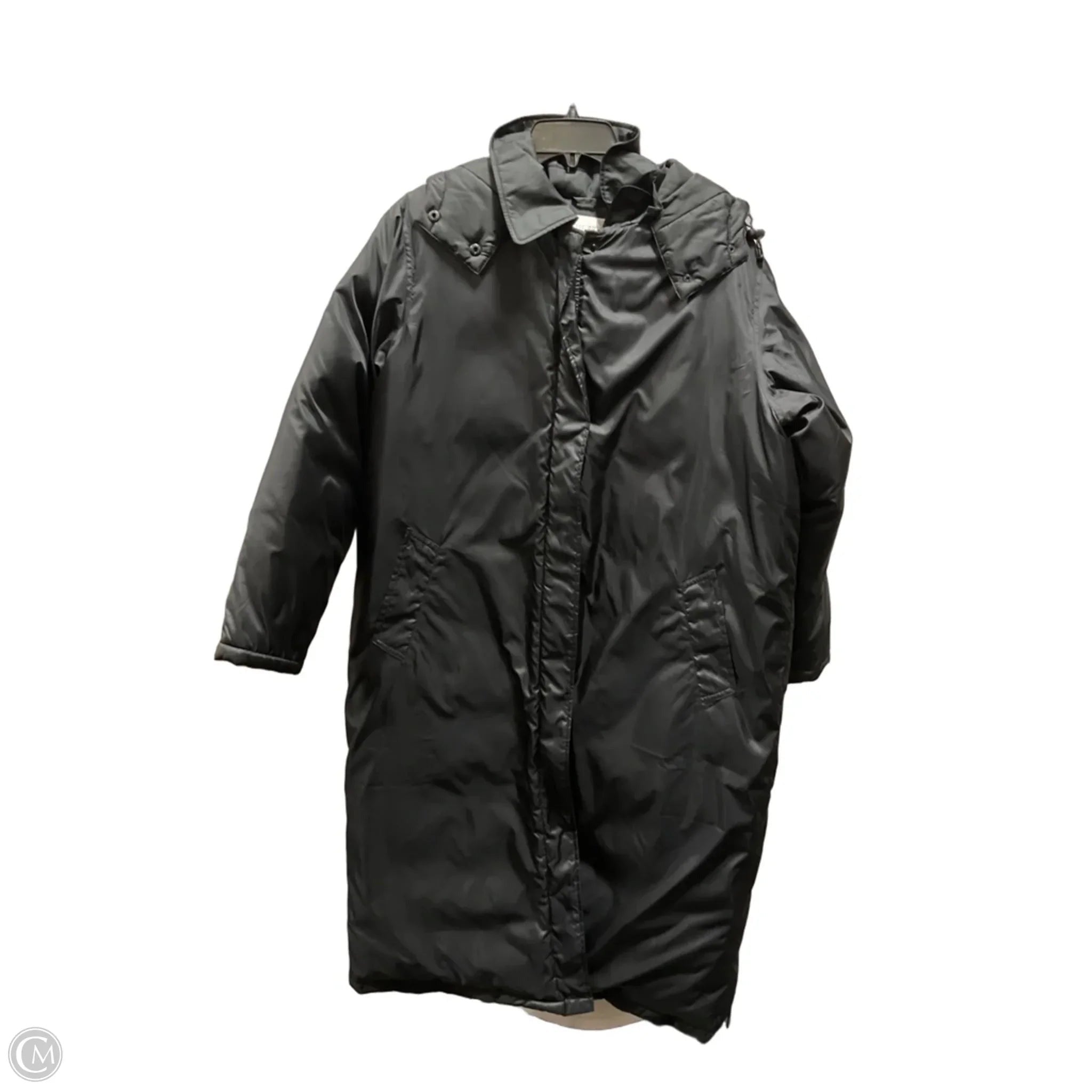 Coat Puffer & Quilted By Cmf In Black, Size: M