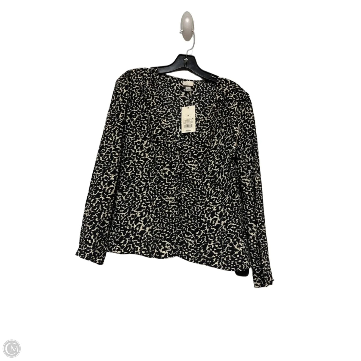 Top Long Sleeve By A New Day In Animal Print, Size: M