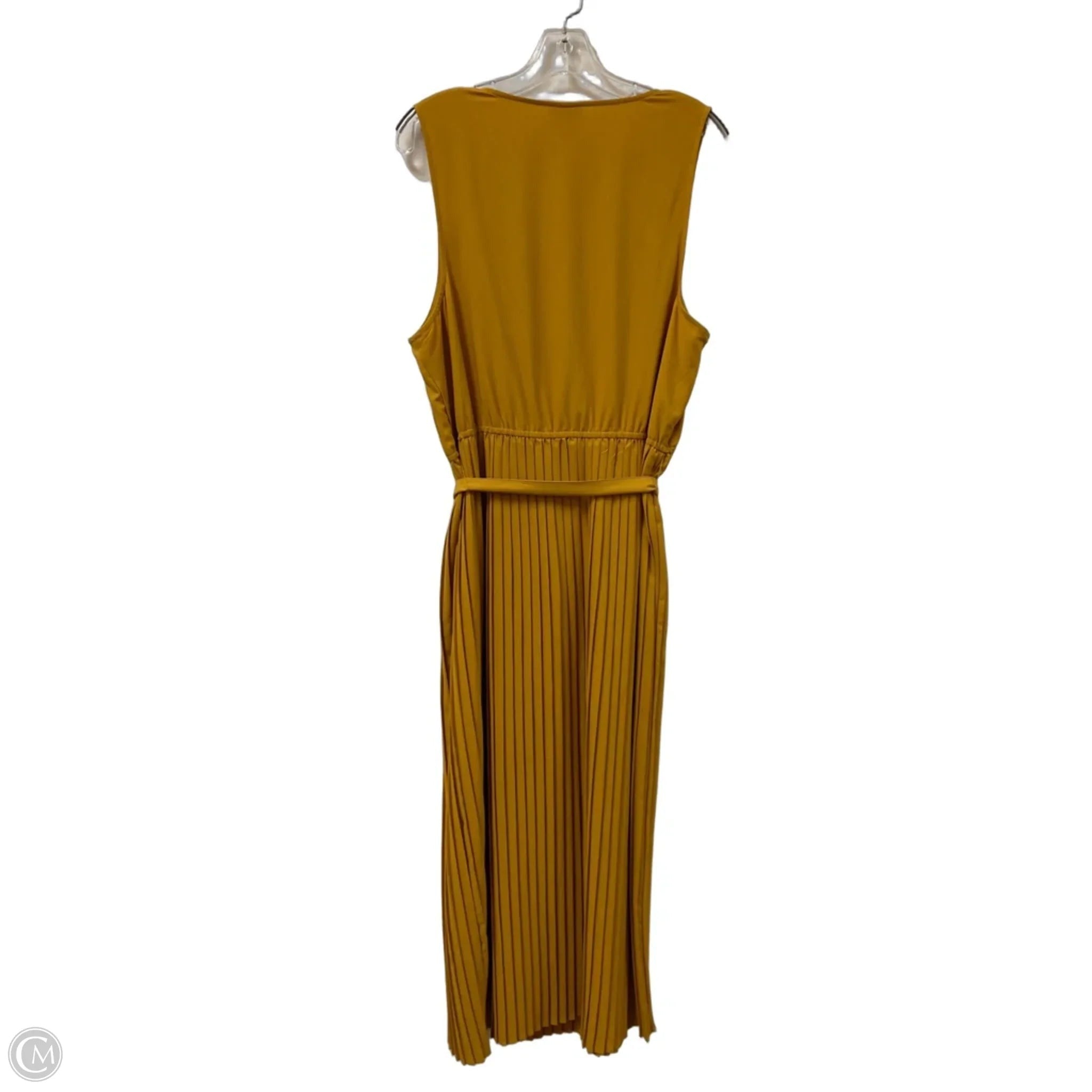 Dress Casual Maxi By Ava & Viv In Yellow, Size: 1x
