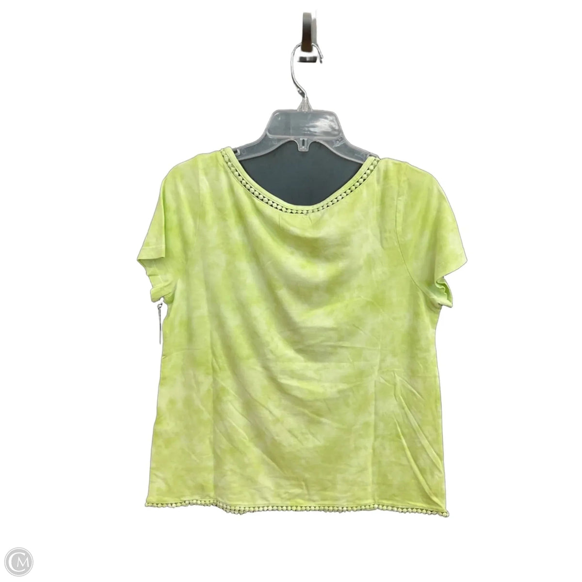 Top Short Sleeve By Chicos In Green, Size: M