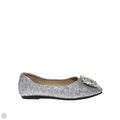 Shoes Flats By Clothes Mentor In Silver, Size: 8.5