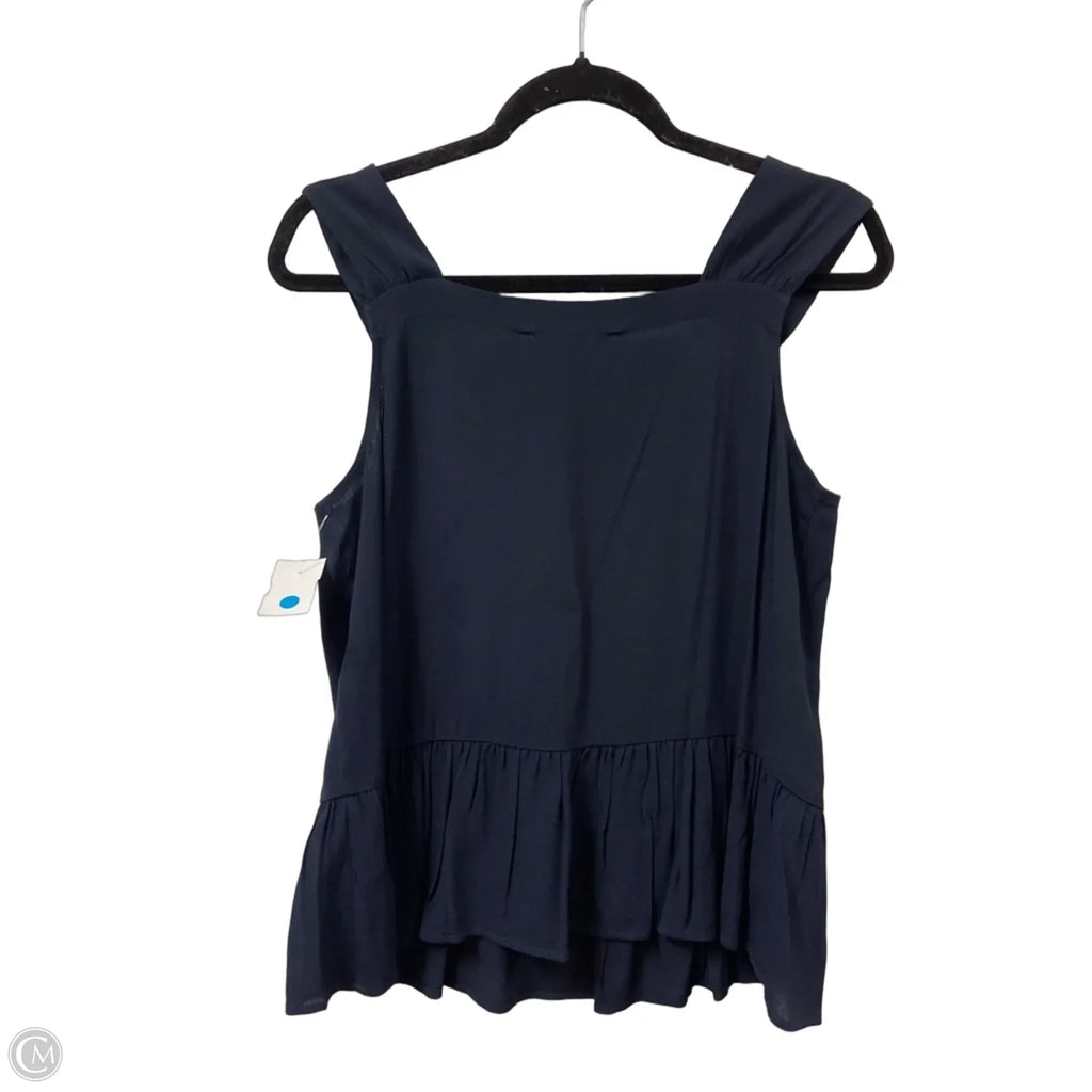 Top Sleeveless By Loft In Navy, Size: Xs