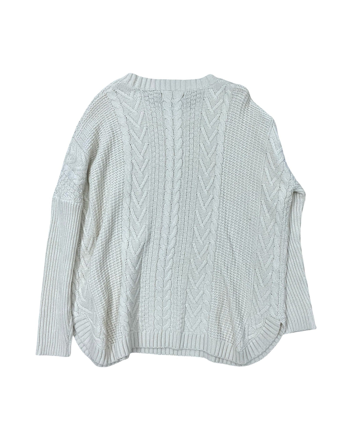 Sweater By Natural Reflections In Cream, Size:M