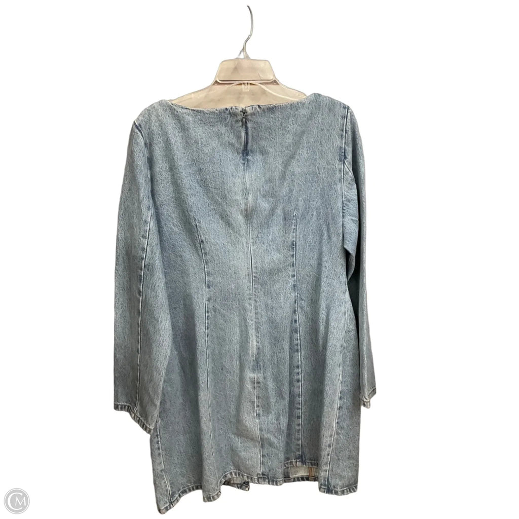 Dress Casual Short By Cmb In Blue Denim, Size: 16