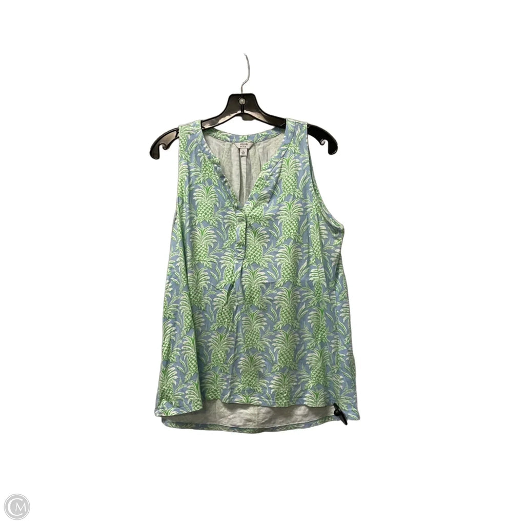Top Sleeveless By Crown And Ivy In Blue, Size: L