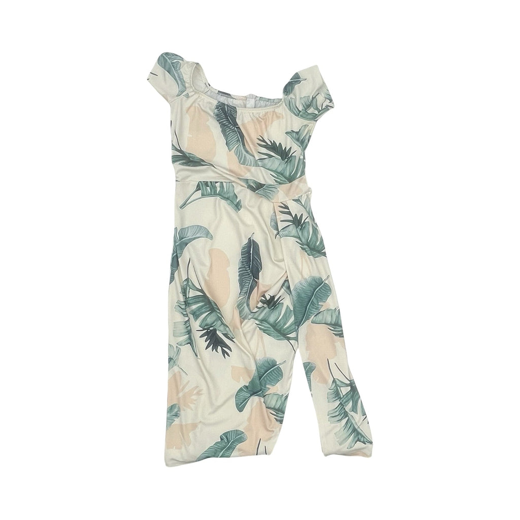 Dress Party Long By Clothes Mentor In Cream & Green, Size:Xl
