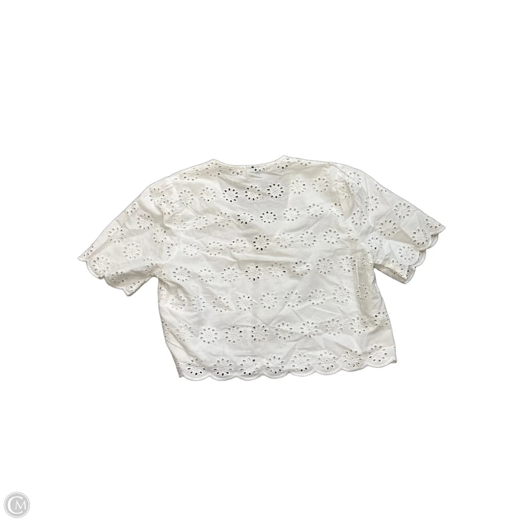Top Short Sleeve By Joie In White, Size: M