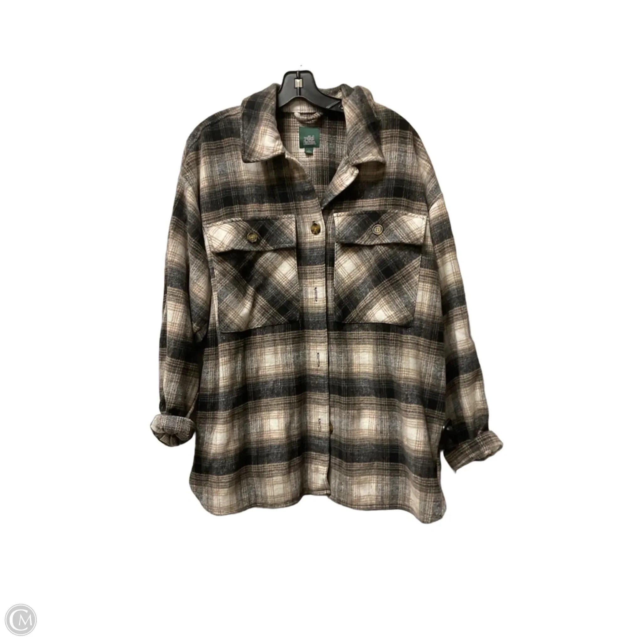 Coat Other By Wild Fable In Plaid Pattern, Size: L