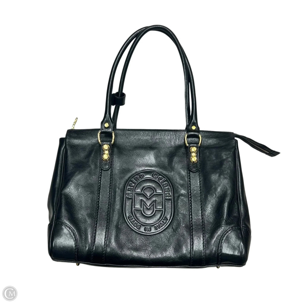 Handbag Leather By Marino Orlandi, Size: Medium