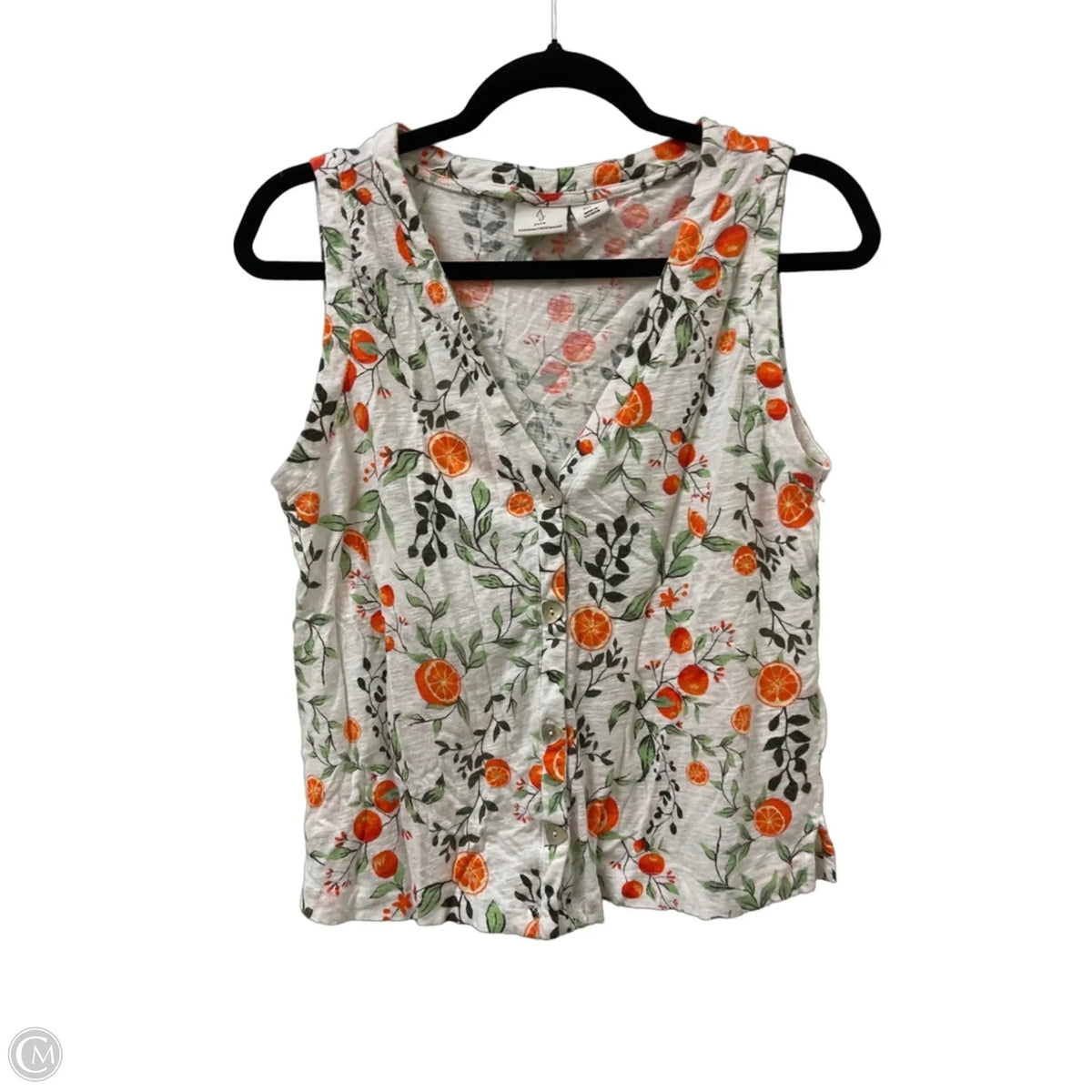 Top Sleeveless By Joie In Orange, Size: L
