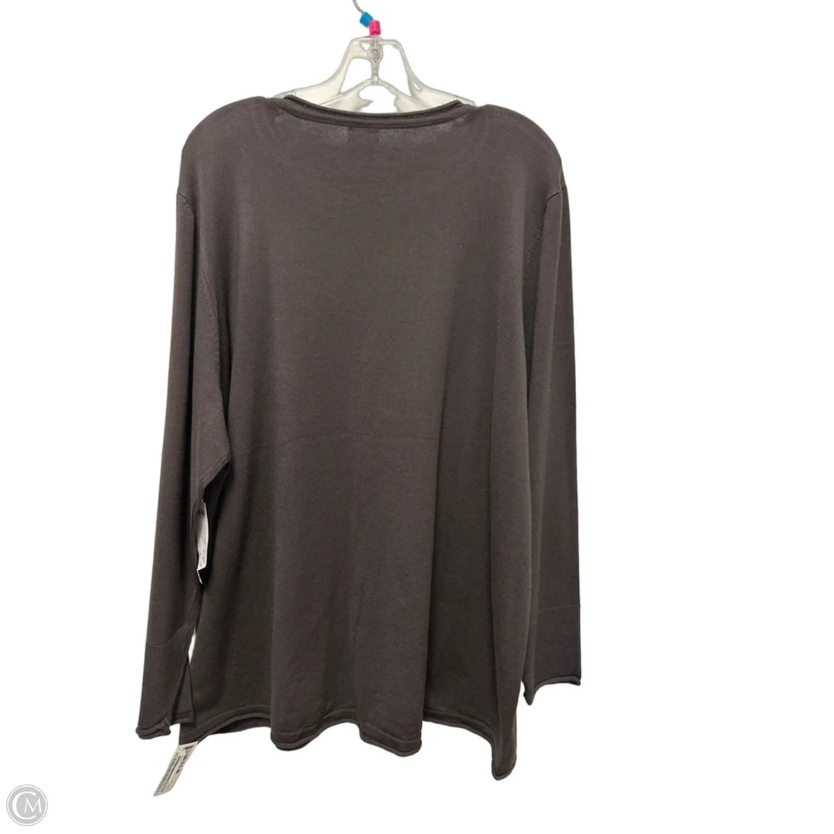 Top Long Sleeve By Chicos In Brown, Size: 1x