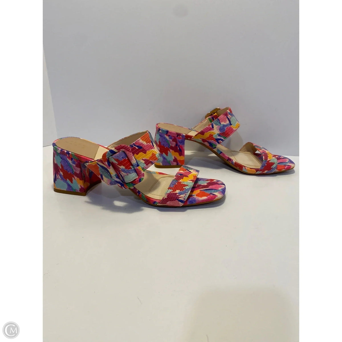 Shoes Heels Block By Alex Marie In Multi-colored, Size: 10