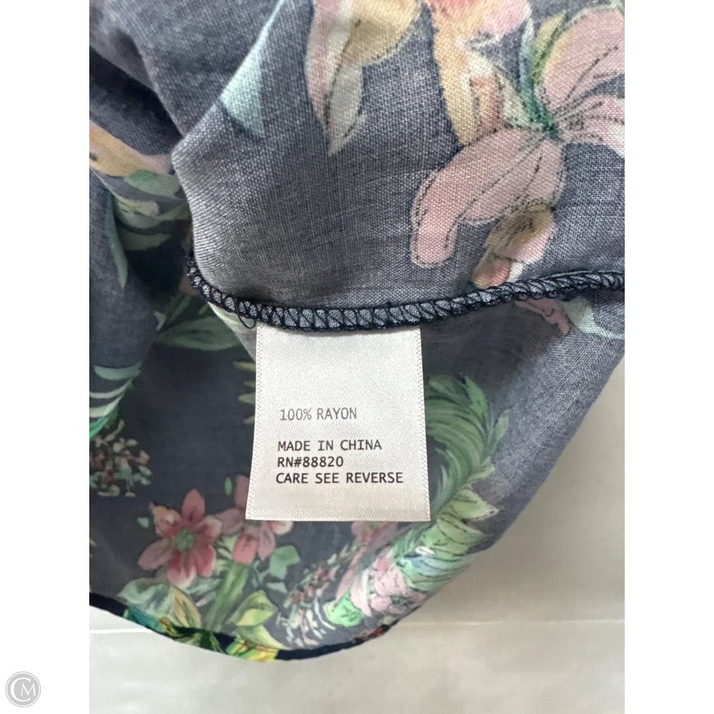 Top Short Sleeve By Anne Carson In Blue, Size: S