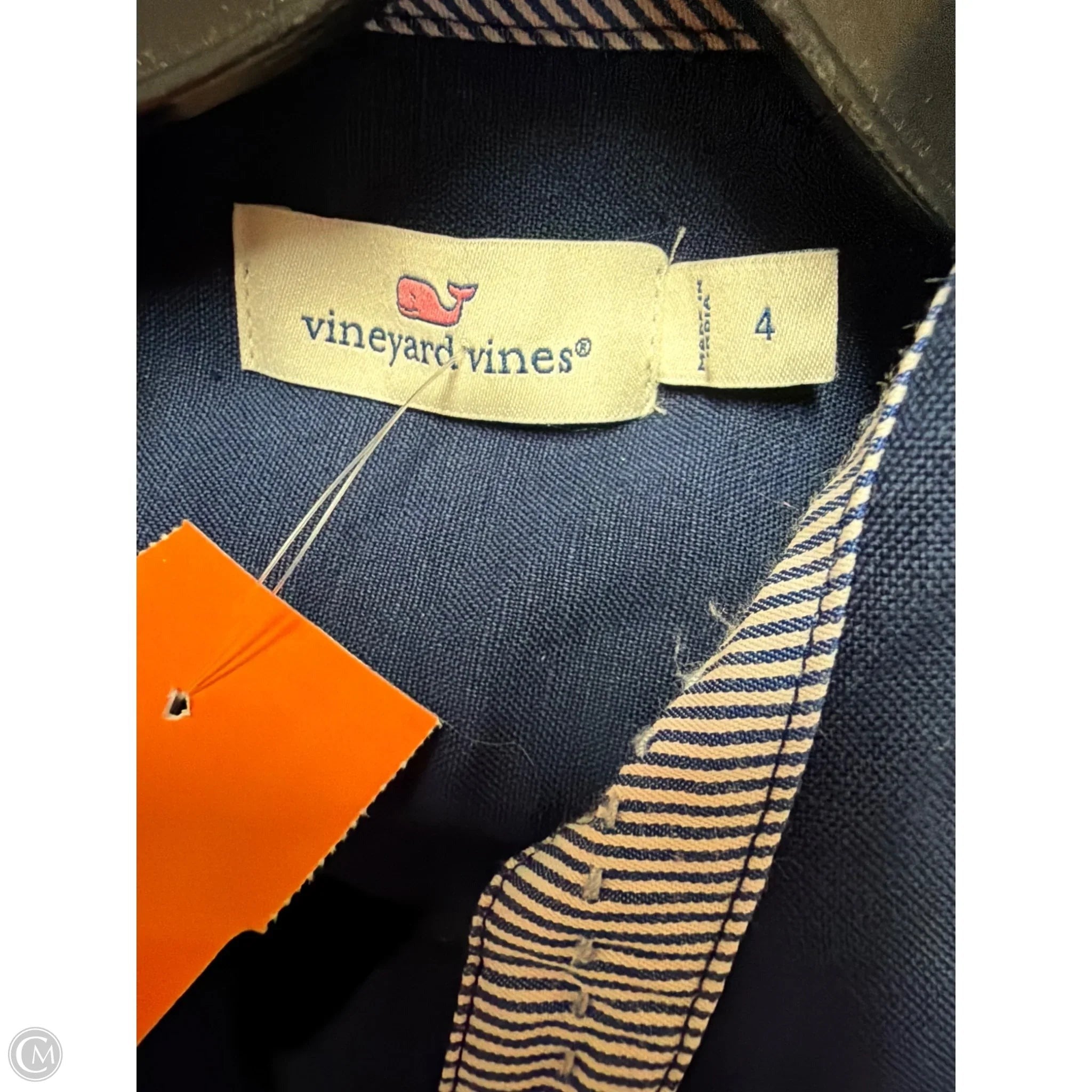 Dress Casual Maxi By Vineyard Vines In Navy, Size: S