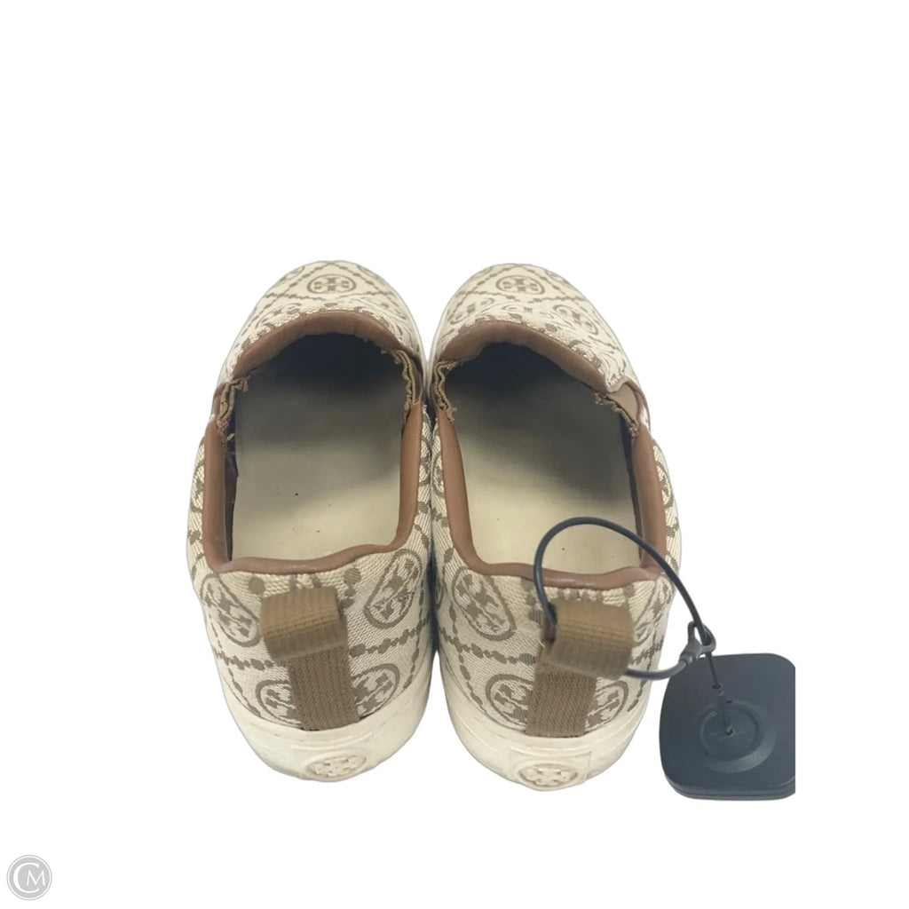 Shoes Designer By Tory Burch In Cream & Tan, Size: 6.5