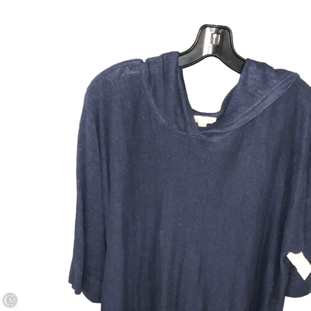 Top 3/4 Sleeve By Eileen Fisher In Blue, Size: S