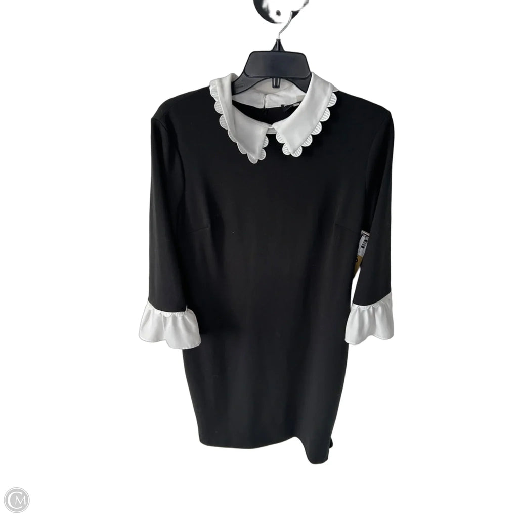 Dress Designer By Karl Lagerfeld In Black & White, Size: M