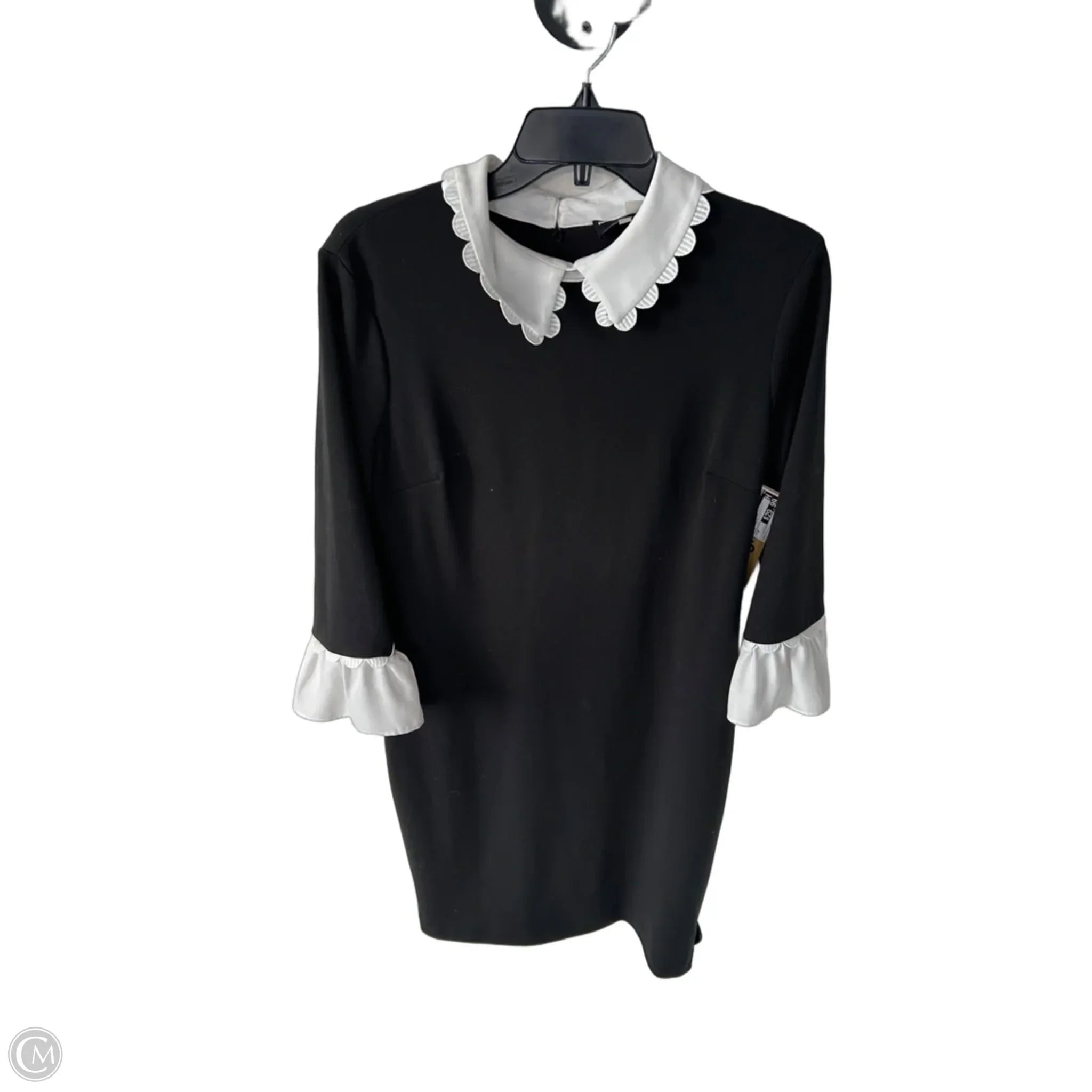 Dress Designer By Karl Lagerfeld In Black & White, Size: M