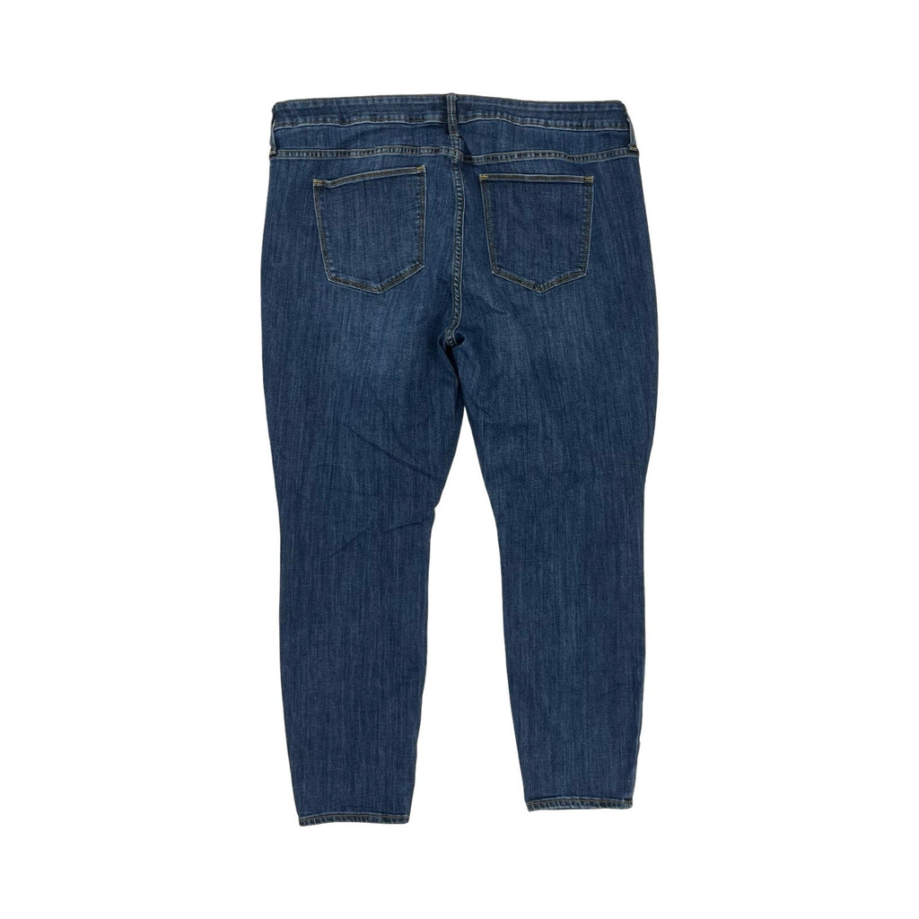 Jeans Skinny By Gap In Blue Denim, Size:20