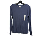Top Long Sleeve Basic By A New Day In Blue, Size: M