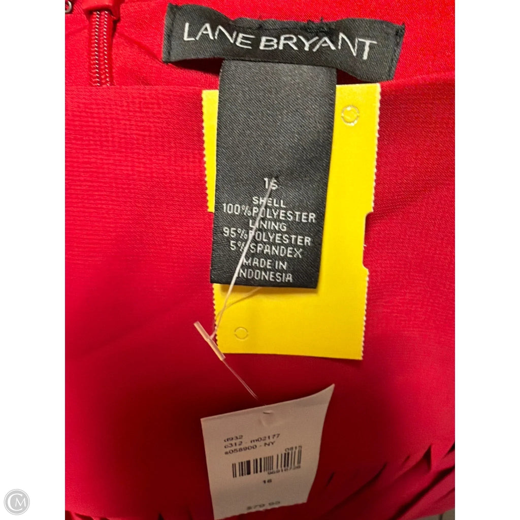Skirt Midi By Lane Bryant In Red, Size: Xl