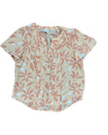 Top Ss By Liz Claiborne In Orange & White, Size:L